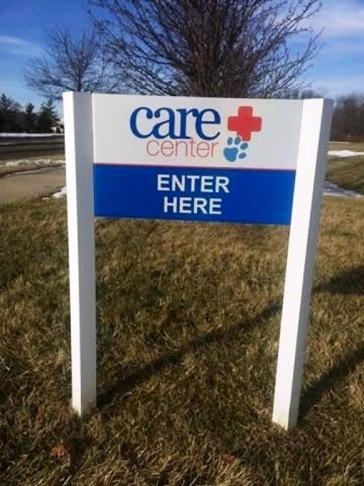 Need to update your graphics?  Well take care of it!  (Digital Prints by Signs Now Cincinnati for Dayton Care Center, Centerville, OH)