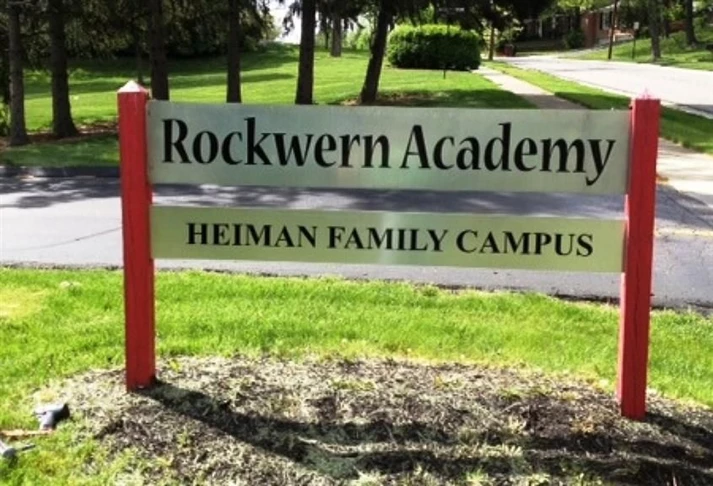 Need a replacement panel?  We can help you get the right match!  (Replacement aluminum panel by Signs Now Cincinnati for Rockwern Academy, Cincinnati, OH)