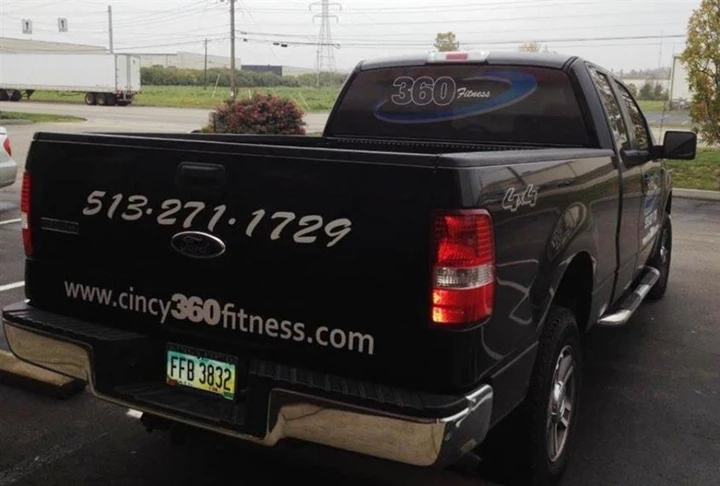 Vehicle graphics... advertising thats healthy for your business!  (Custom Vehicle Graphics by Signs Now Cincinnati for Cincy 360 Fitness, Cincinnati, OH)