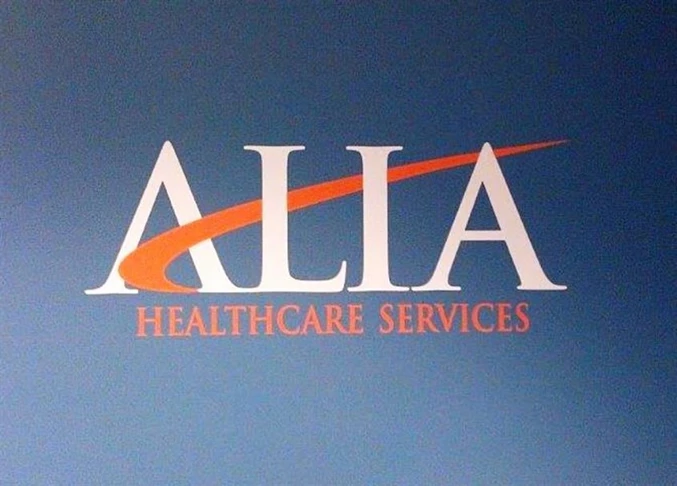 The writing is on the wall.... with wall graphics by Signs Now Cincinnati!  (Wall graphics for Alia Healthcare, Cincinnati, OH)