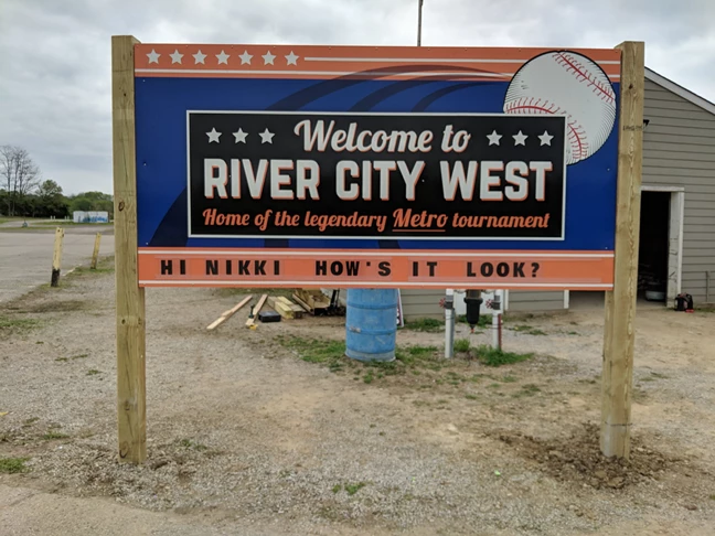 Post & Panel Sign for River City West - Designed, printed and installed by image360 Cincinnati